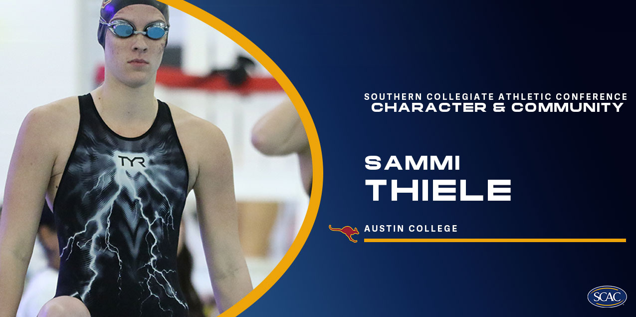 Sammi Thiele, Austin College, Women's Swimming & Diving - Character & Community
