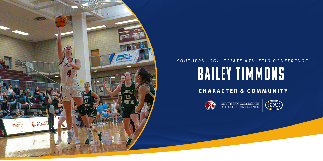 Bailey Timmons, Trinity University, Women's Basketball - Character & Community