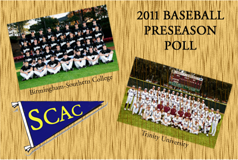 Trinity Named Preseason Favorite To Win 2011 SCAC Baseball Championship
