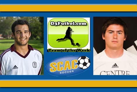 Centre's Hinton; Trinity's Llobet named to D3futbol.com National Team of the Week