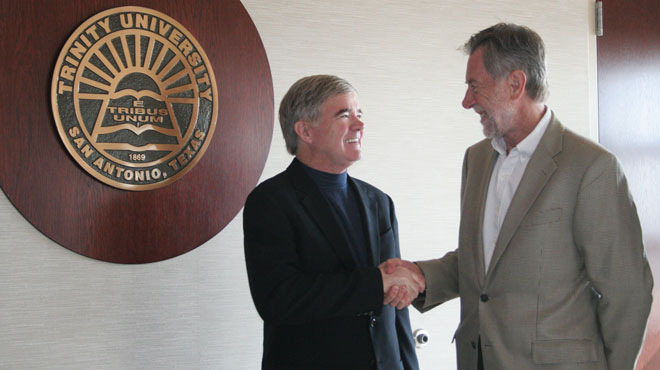 NCAA President Visits Trinity During Soccer Championships