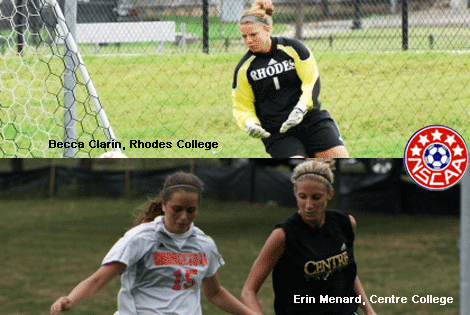 Centre's Menard; Rhodes' Clarin Named NSCAA/adidas Division III All-Americans
