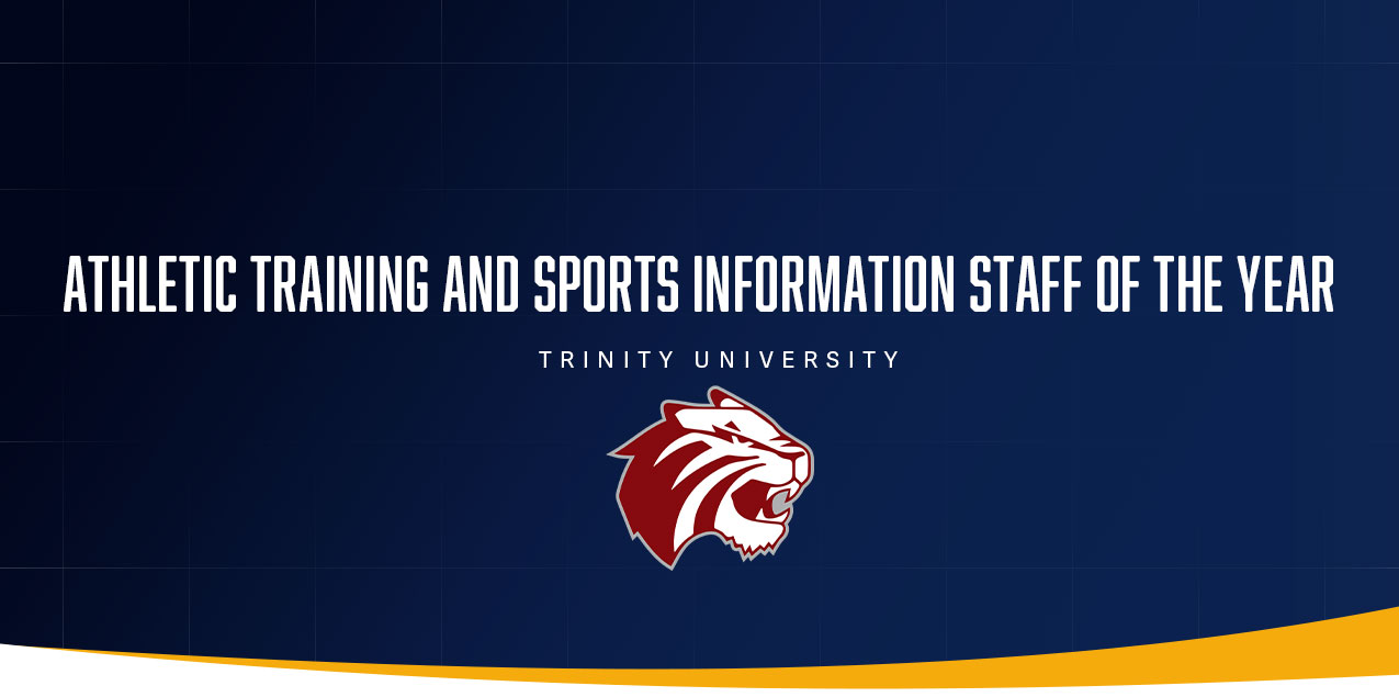 Trinity Honored with Athletic Training and Sports Information Staff of the Year Awards