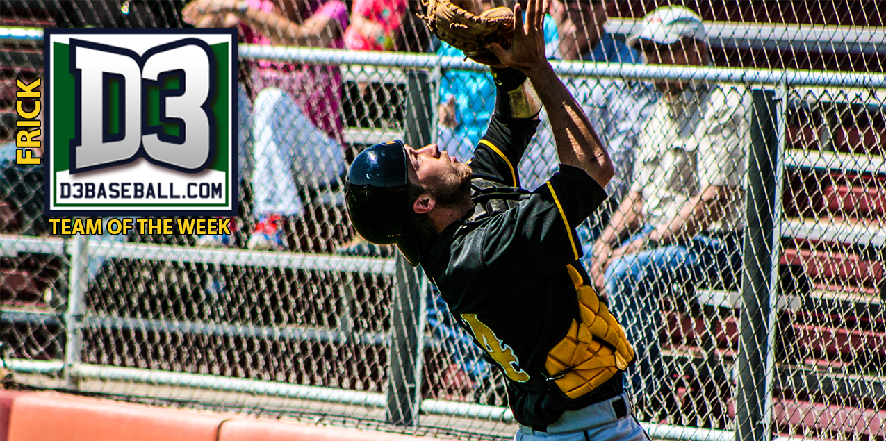 Texas Lutheran's Frick Named to D3baseball.com Team of the Week