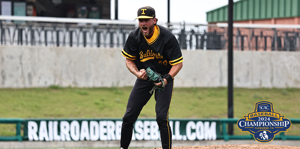 Beard Pitches TLU Past Trinity in 2024 SCAC Baseball Tournament Opener