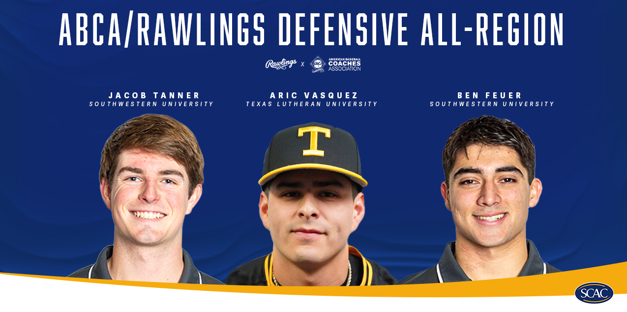 SCAC Baseball Trio Named ABCA/Rawlings Defensive All-Region