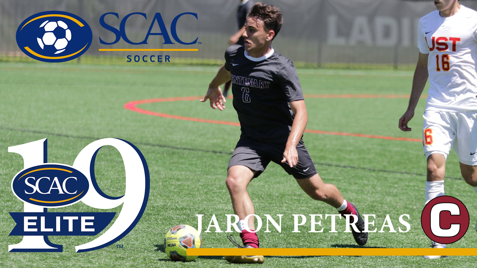 Centenary's Petreas Earns Second SCAC Men's Soccer Elite 19 Honor