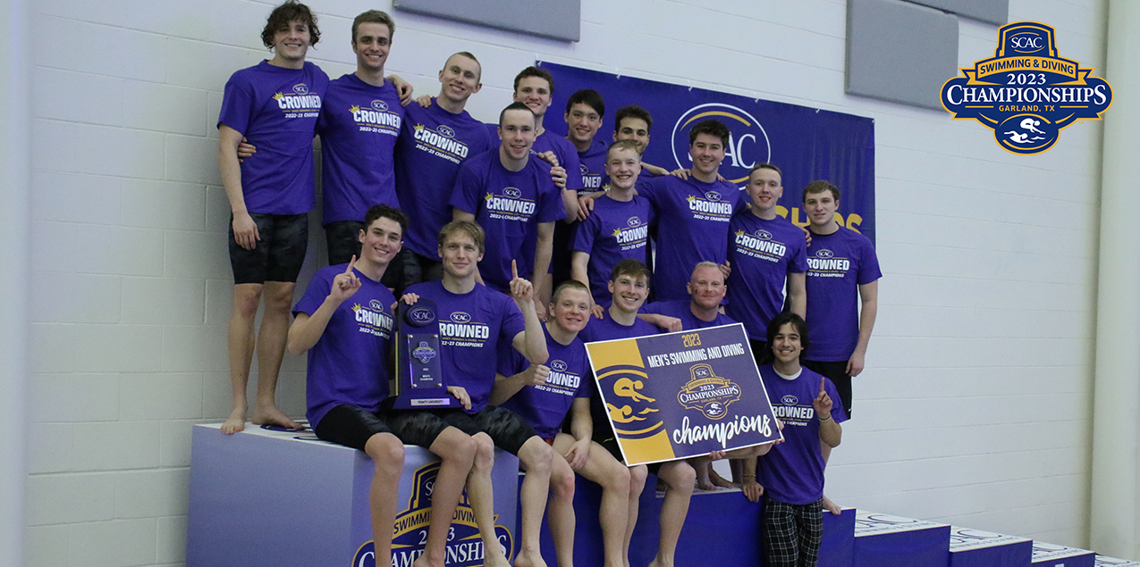 Trinity Men Earn Fourth Straight SCAC Men's Swimming & Diving Crown