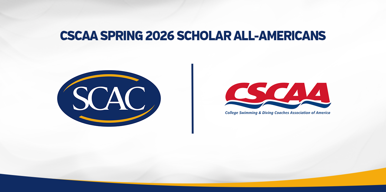 SCAC Places Six Student-Athletes on CSCAA Scholar All-America Team