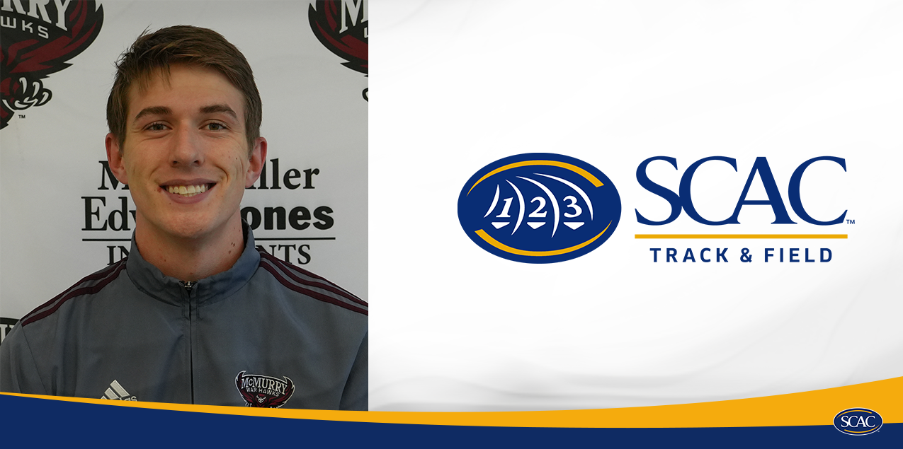 Jordan Raschke, McMurry University, Men's Field Athlete of the Week (Week 6)