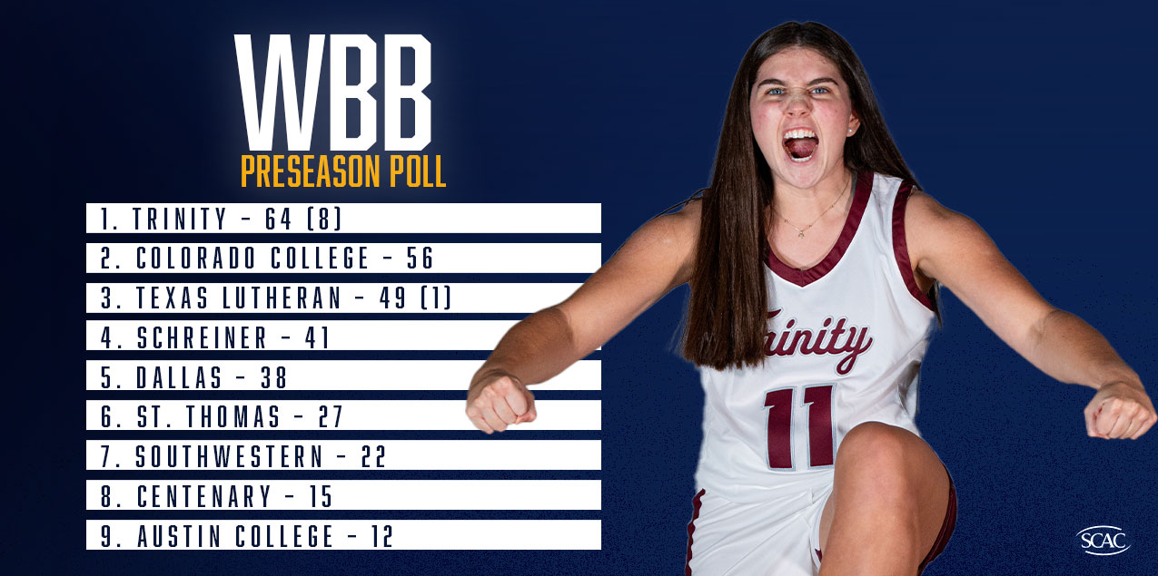 Trinity Women Top 2023-24 Preseason Basketball Poll
