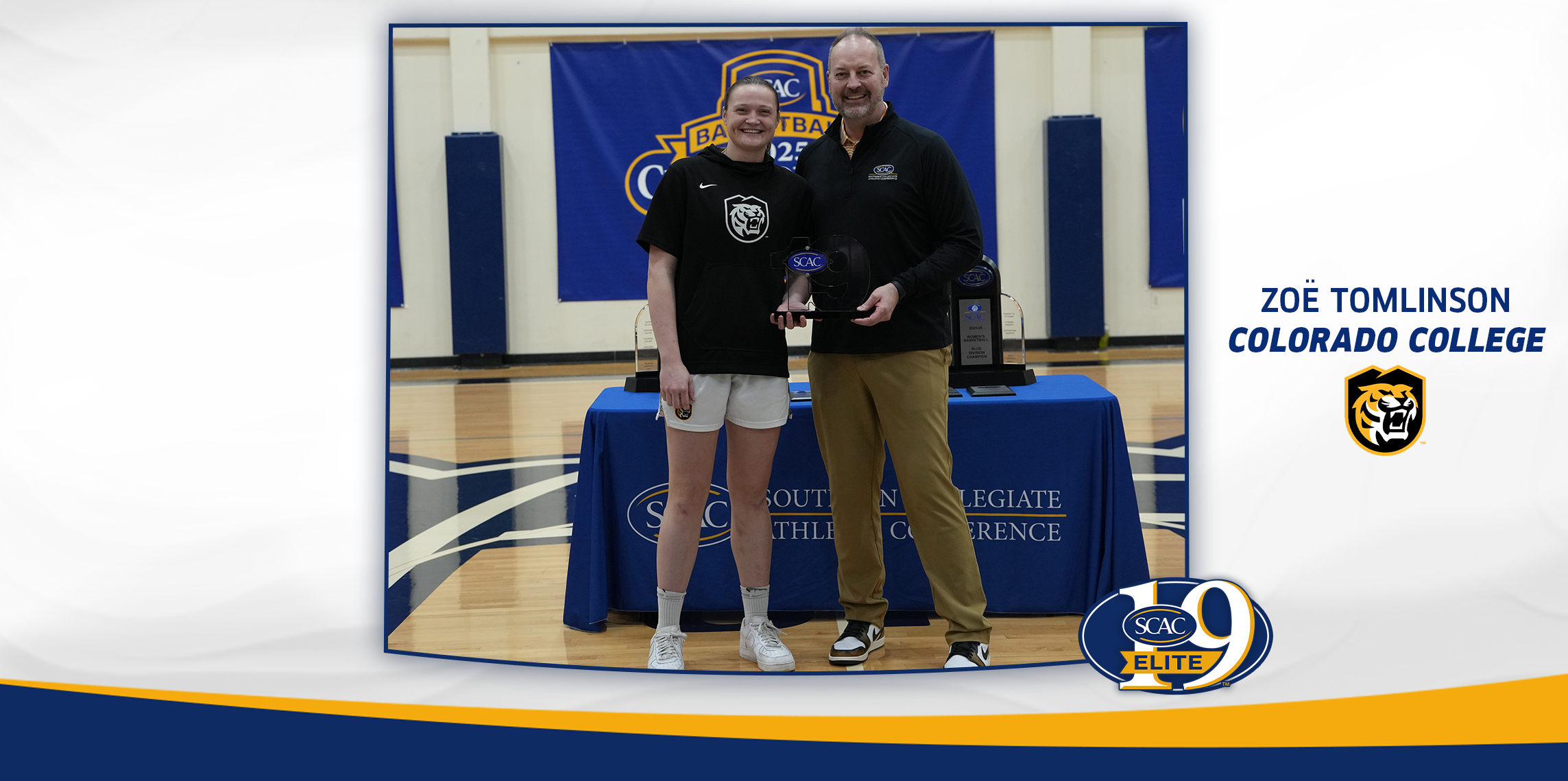 Colorado College's Tomlinson Earns SCAC Women's Basketball Elite 19 Award