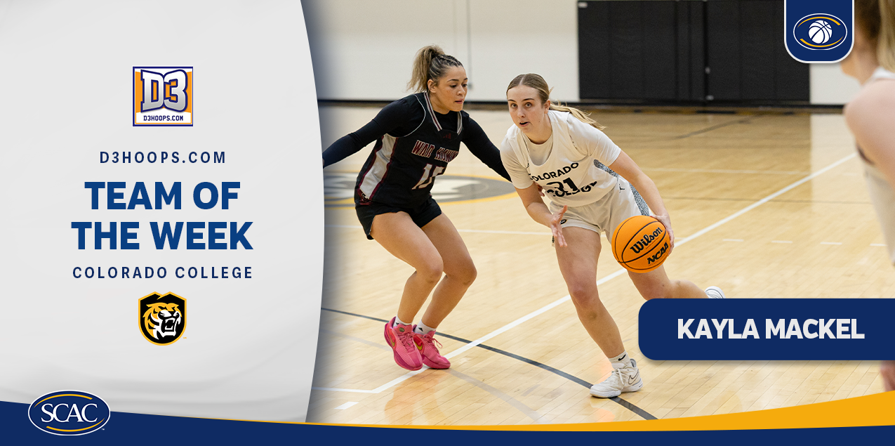 Colorado College's Kayla Mackel Collects D3Hoops.com Weekly Honor
