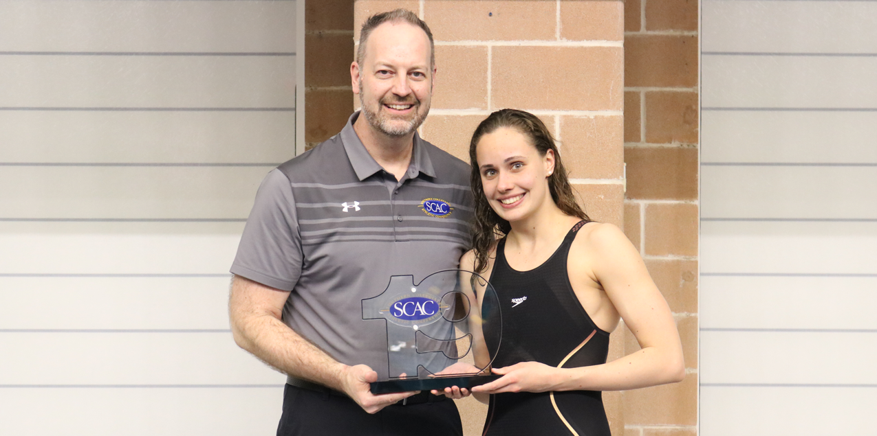 Trinity's Caroline North Earns SCAC Women's Swimming & Diving Elite 19 Award