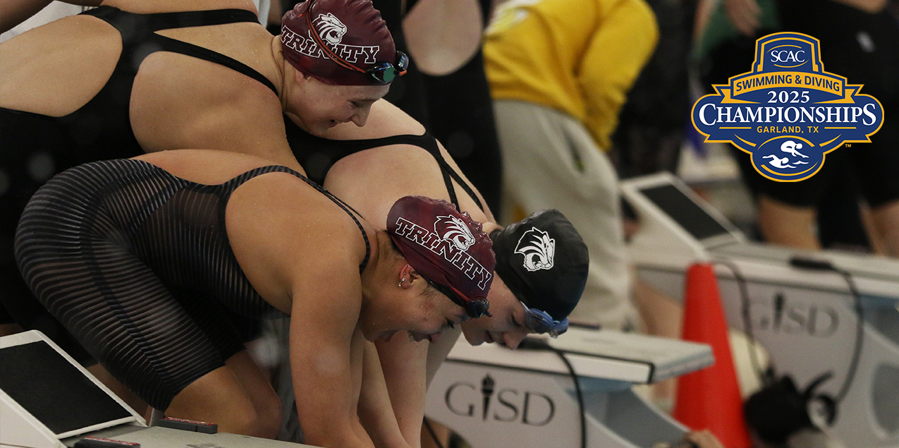 Trinity Women Race Out to Day One Lead at SCAC Swimming & Diving Championship