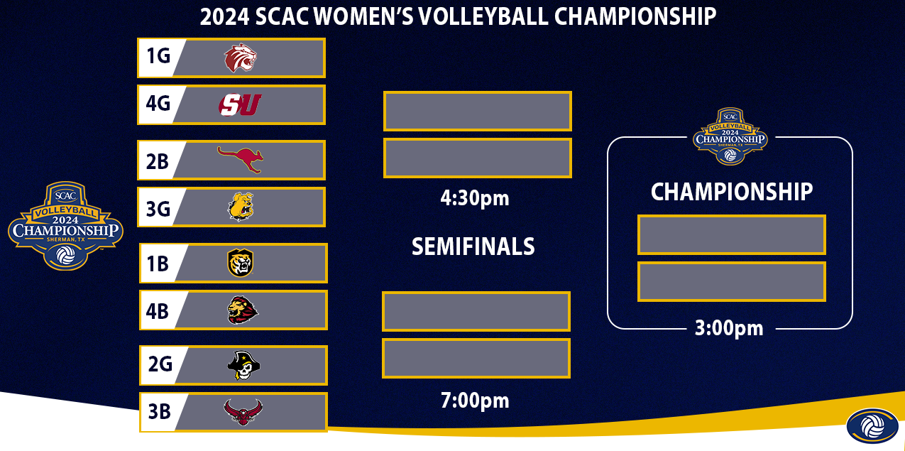 SCAC Announces 2024 Volleyball Tournament Bracket